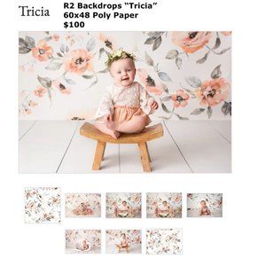 R2 Backdrops Professional Background for Photography - Tricia" 60x48